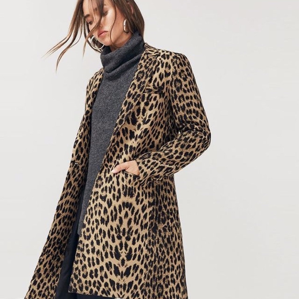 Reformation Leopard Fletcher Coat